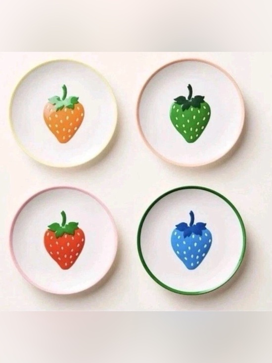 kate spade Other - Kate Spade x Target Strawberry Melamine Appetizer Plates Set, new